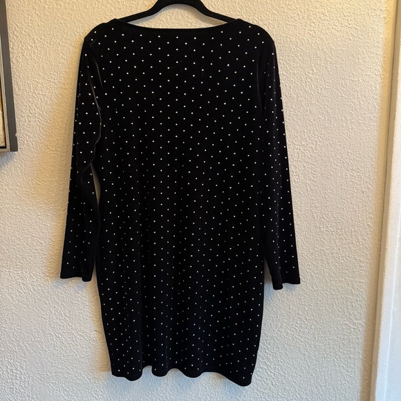 H&M Velvet Rhinestone Dress - Picture 3 of 11